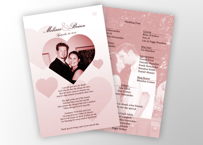 Your wedding program is an opportunity to tell guests a little more about